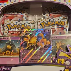 Pokemon Scarlet & Violet 151 Alakazam Kadabra Abra Collection Box Promo Booster - Image 2