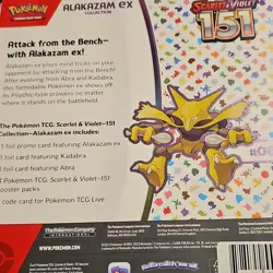 Pokemon Scarlet & Violet 151 Alakazam Kadabra Abra Collection Box Promo Booster - Image 3