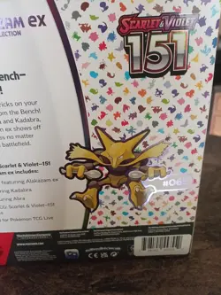 Pokemon Scarlet & Violet 151 Alakazam Kadabra Abra Collection Box Promo Booster - Image 3