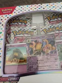 Pokemon Scarlet & Violet 151 Alakazam Kadabra Abra Collection Box Promo Booster - Image 4