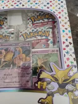 Pokemon Scarlet & Violet 151 Alakazam Kadabra Abra Collection Box Promo Booster - Image 5
