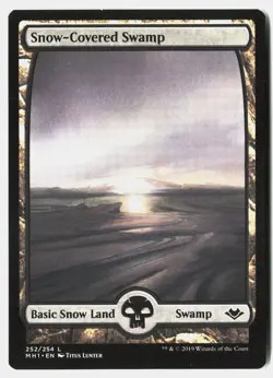 MTG - Snow-Covered Swamp 252 Near Mint Modern Horizons - Image 1