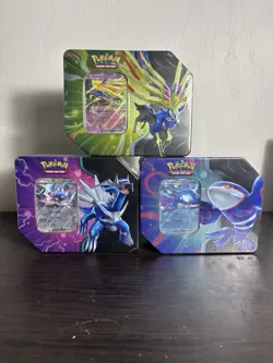 Pokemon TCG Azure Legends Tin (Full Set Of 3) Factory Sealed - New - Image 1