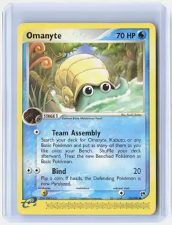 Omanyte 70/100 Common Sandstorm Pokemon Near Mint - Image 1