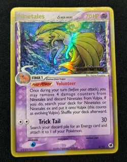 Pokemon TCG Ninetales 8/101 Delta Species EX Dragon Frontiers Reverse Holo NM - Image 1