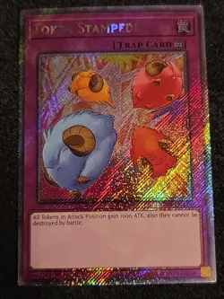 Token Stampede 1st Edition Platinum Secret Rare RA04-EN149 Yu-Gi-Oh! - Image 1