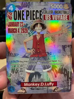 One Piece TCG - Monkey.D.Luffy (055) (College Basketball US Voyage) (P-055) LP - Image 1