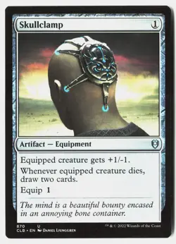 MTG - Skullclamp 870 Near Mint Commander Legends: Battle for Baldur's Gate - Image 1