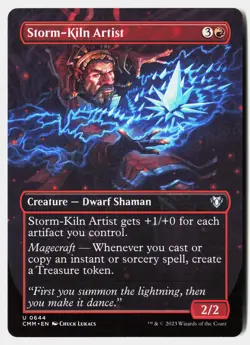 MTG - Storm-Kiln Artist (Borderless) 644 Near Mint Commander Masters - Image 1