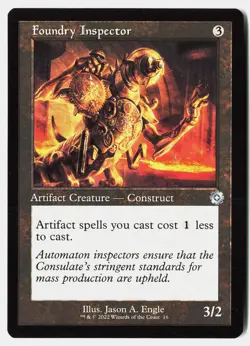 MTG - Foundry Inspector 16 Near Mint The Brothers' War: Retro Frame Artifacts - Image 1