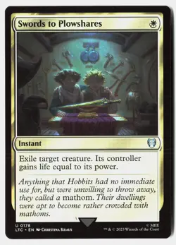 MTG - Swords to Plowshares 178 Near Mint Commander: The Lord of the Rings: Tales - Image 1