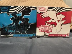 Pokemon TCG Black Bolt and White Flare Elite Trainer Box ETB SV10.5 2-Pack - Image 1
