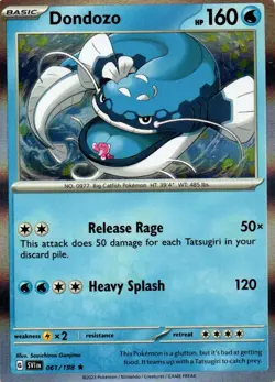 Dondozo Pokemon Card 061/198 SV01: Scarlet & Violet Base Set Holo - Image 1