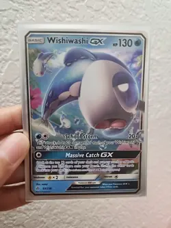 Pokemon TCG Wishiwashi GX 63/236 Sm-Cosmic Eclipse Holo Card Near Mint - Image 1
