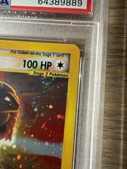 Pokemon Golem Skyridge Crystal Reverse Holo Rare #148 PSA 9 SWIRL - Image 3