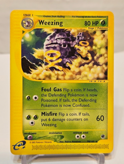 Weezing 70/165 Rare Expedition Pokemon 1634 - Image 1