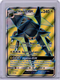 Pokemon Vikavolt GX (Full Art) Ultra Rare SM - Guardians Rising 134/145 NM - Image 1