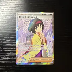 Pokemon Erika's Invitation 151 196/165 Ultra Rare Full Art Holo Trainer English - Image 1