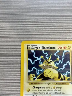 Pokemon Gym Heroes #6/132 Lt. Surge's Electabuzz Rare Holo - Image 2