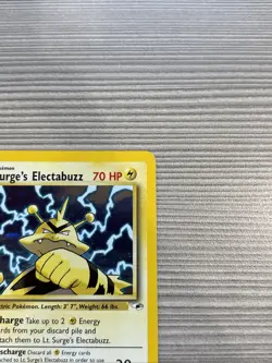 Pokemon Gym Heroes #6/132 Lt. Surge's Electabuzz Rare Holo - Image 3