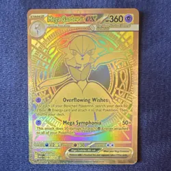 Pokemon TCG Mega Gardevoir EX Me01 Mega Evolution Mega Hyper Rare Holo 187/132 - Image 1