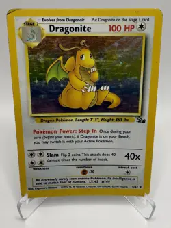 1999 Pokemon TCG - Dragonite 4/62 Fossil Set Holo - Image 1
