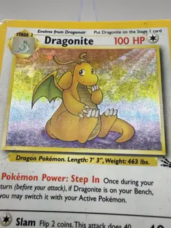 1999 Pokemon TCG - Dragonite 4/62 Fossil Set Holo - Image 3