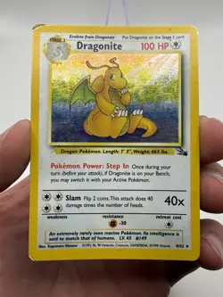 1999 Pokemon TCG - Dragonite 4/62 Fossil Set Holo - Image 4