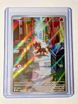 Pokemon TCG Litleo IR Illustration Rare Full Art 139/132 Mega Evolution - Image 1