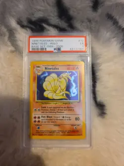Ninetales HOLO 4th Print PSA 5 1999-2000 (12/102) - Pokemon TCG 1999 Base Set - Image 1