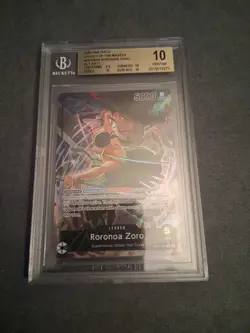 BGS 10 2025 ONE PIECE OP12-020 LEGACY OF THE MASTER RORONOA ZORO ALTART - Image 1
