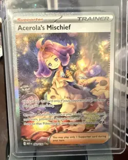 Acerola’s Mischief SIR English 183/132 Pokemon TCG Card - Image 1