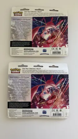 Pokemon TCG Sword & Shield Fusion Strike 3 Pack Blister Eevee, Set of 2 - Image 2