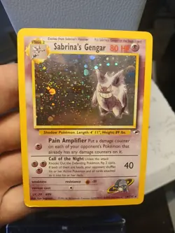 Pokemon TCG Gym Heroes Sabrina's Gengar Holo Rare Card 14/132 Unlimited - Image 1