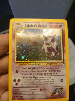 Pokemon TCG Gym Heroes Sabrina's Gengar Holo Rare Card 14/132 Unlimited - Image 2