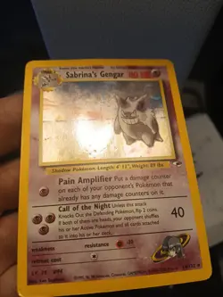 Pokemon TCG Gym Heroes Sabrina's Gengar Holo Rare Card 14/132 Unlimited - Image 3