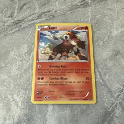 ~ Pokemon TCG ~ Entei 14/98 ~ Rare Cosmos Holo Card ~ Ancient Origins ~ LP/NM ~ - Image 1
