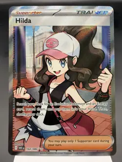 Hilda 164/086 - Full Art Ultra Rare - White Flare Pokemon Card NM - Image 1