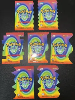 7x Pokemon Topps Die Cut Series 3 Embossed Card Lot - Image 2