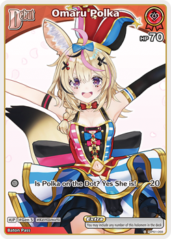 Omaru Polka C hololive OFFICIAL CARD GAME hBP01-068 Blooming Radiance ENGLISH - Image 1