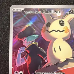 Team Rocket’s Mimikyu 238/217 Illustration Rare Ascended Heroes Pokemon NM - Image 2