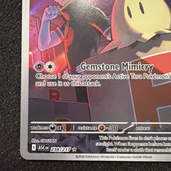 Team Rocket’s Mimikyu 238/217 Illustration Rare Ascended Heroes Pokemon NM - Image 5