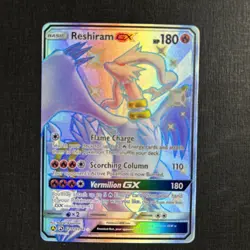 Reshiram GX SV51/SV94 Shiny GX Rare Hidden Fates Shiny Vault Pokemon Holo NM - Image 1
