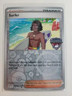 Surfer 187/191 - Surging Sparks Stamped Promo - Pokemon Regionals Championship - Image 2