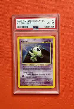 2001 Celebi Holo Neo Revelation EX PSA 4 Pokemon #3 - Image 1