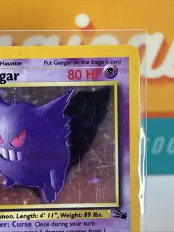 Gengar #5 Holo Rare Pokemon TCG 1999 Fossil Unlimited HP Heavily Played - Image 5