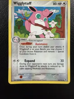 Pokemon TCG Wigglytuff Reverse Holo 52/112 FireRed & LeafGreen MP - Image 3