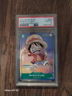 Bandai Monkey D. Luffy Anime Expo 2023 P-037 Campaign Promo PSA 10 One Piece - Image 1