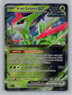 Pokemon Scarlet & Violet Temporal Forces Iron Leaves ex - NM #25/162 8917 - Image 1
