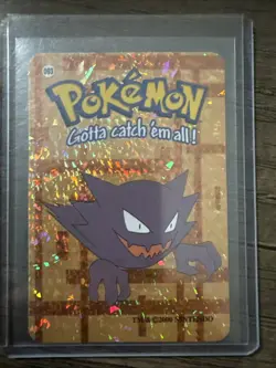 RARE Haunter #093 Vintage Pokemon Vending Prism Holo Sticker Card 2000 Nintendo - Image 1